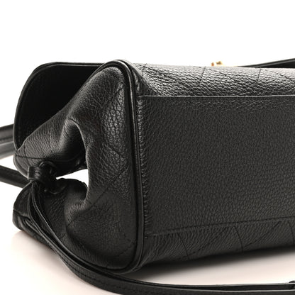 Chanel Grained Calfskin Stitched Urban Essentials Small Shopping Bag Black 28 of 33