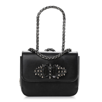 Christian Louboutin Calfskin Baby Sweety Charity NV Shoulder Bag Black 1 of 12