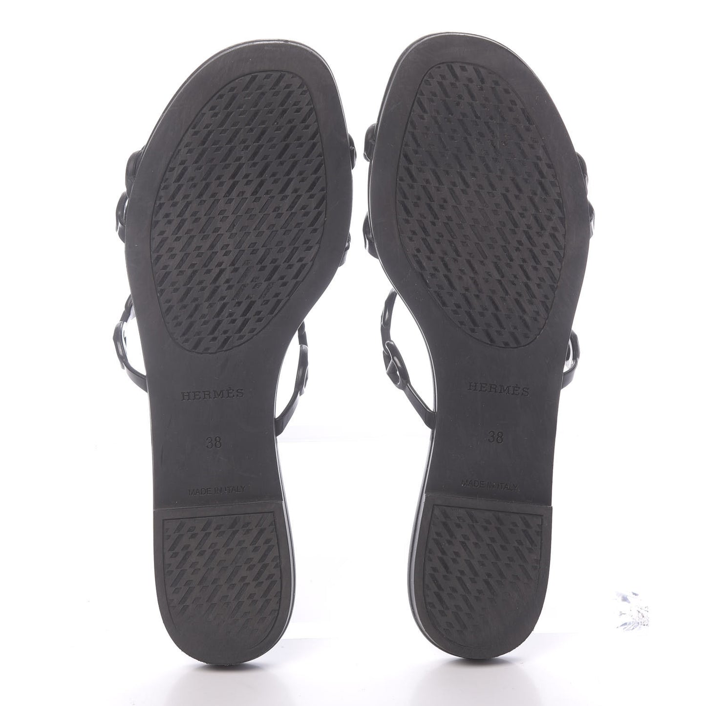 Rubber Chaine d'Ancre Rivage Sandals 38 Black