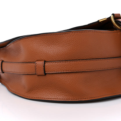 Chloe Calfskin Medium Marcie Round Crossbody Bag Tan 7 of 8
