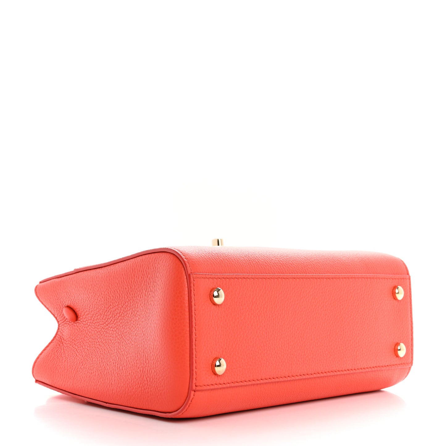 Grained Calfskin Mini Neo Executive Shopper Tote Red