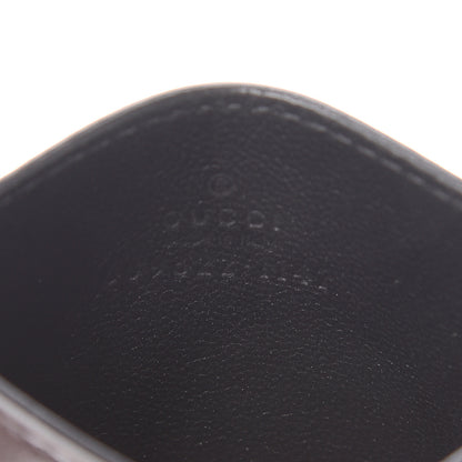 Gucci Calfskin Blade Embroidered Card Case Black 6 of 7