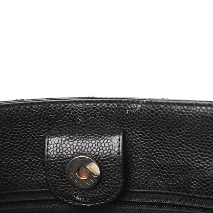 Chanel Caviar Quilted Petit Shopping Tote PST Black 7 of 12