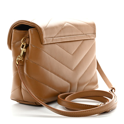 Saint Laurent Calfskin Y Quilted Monogram Toy Loulou Satchel Cork 4 of 21