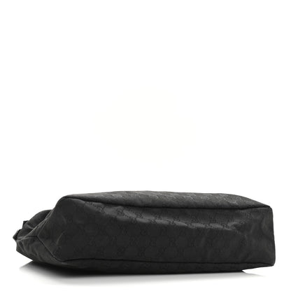 Gucci Monogram Medium Horsebit Chain Hobo Black 3 of 10