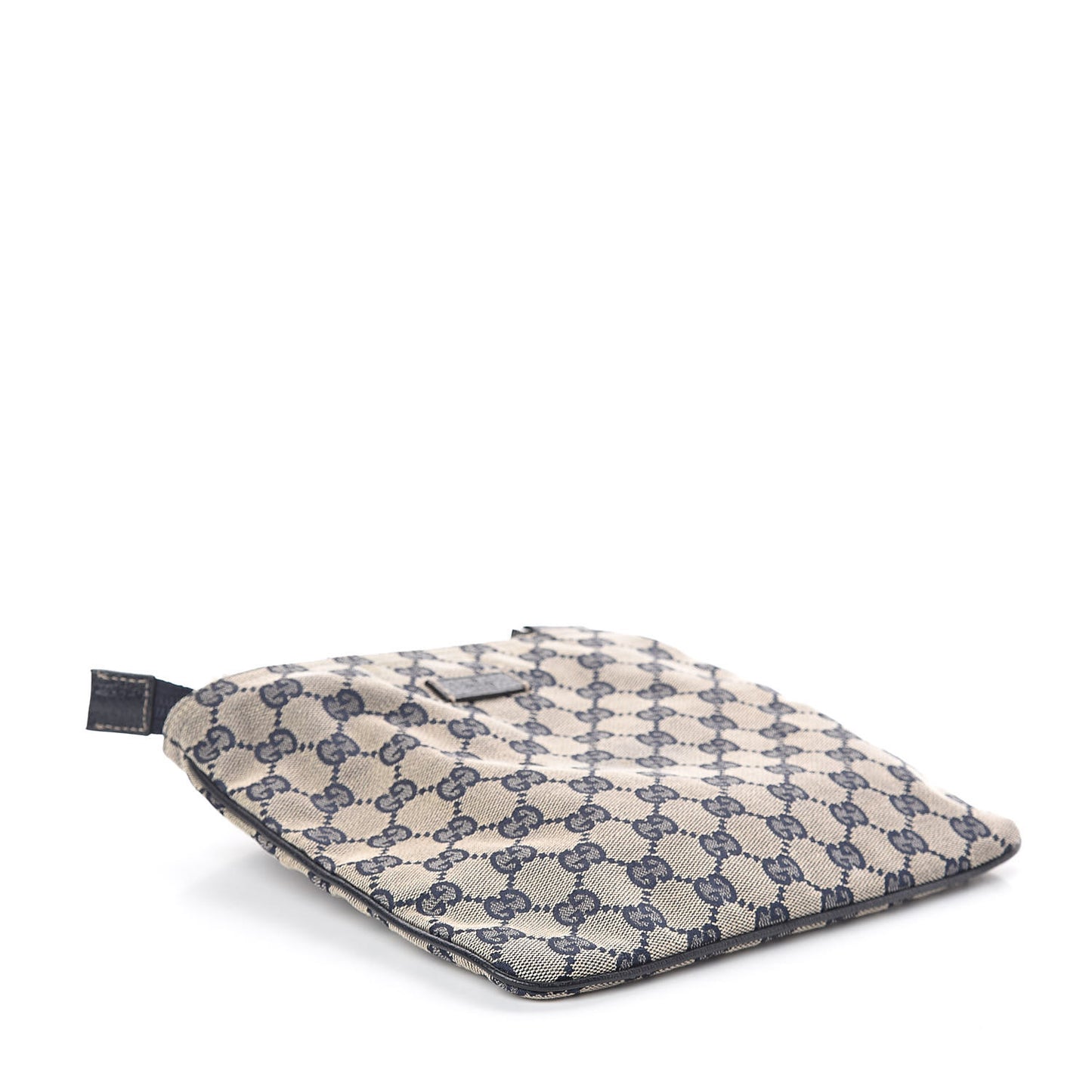 Monogram Web Small Flat Messenger Bag Navy