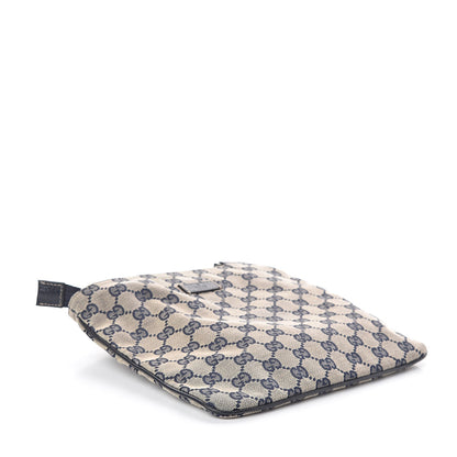 Gucci Monogram Web Small Flat Messenger Bag Navy 4 of 9