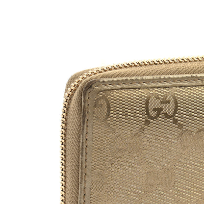 Gucci Imprime Monogram GG Pierce Zip Around Wallet Gold 12 of 14