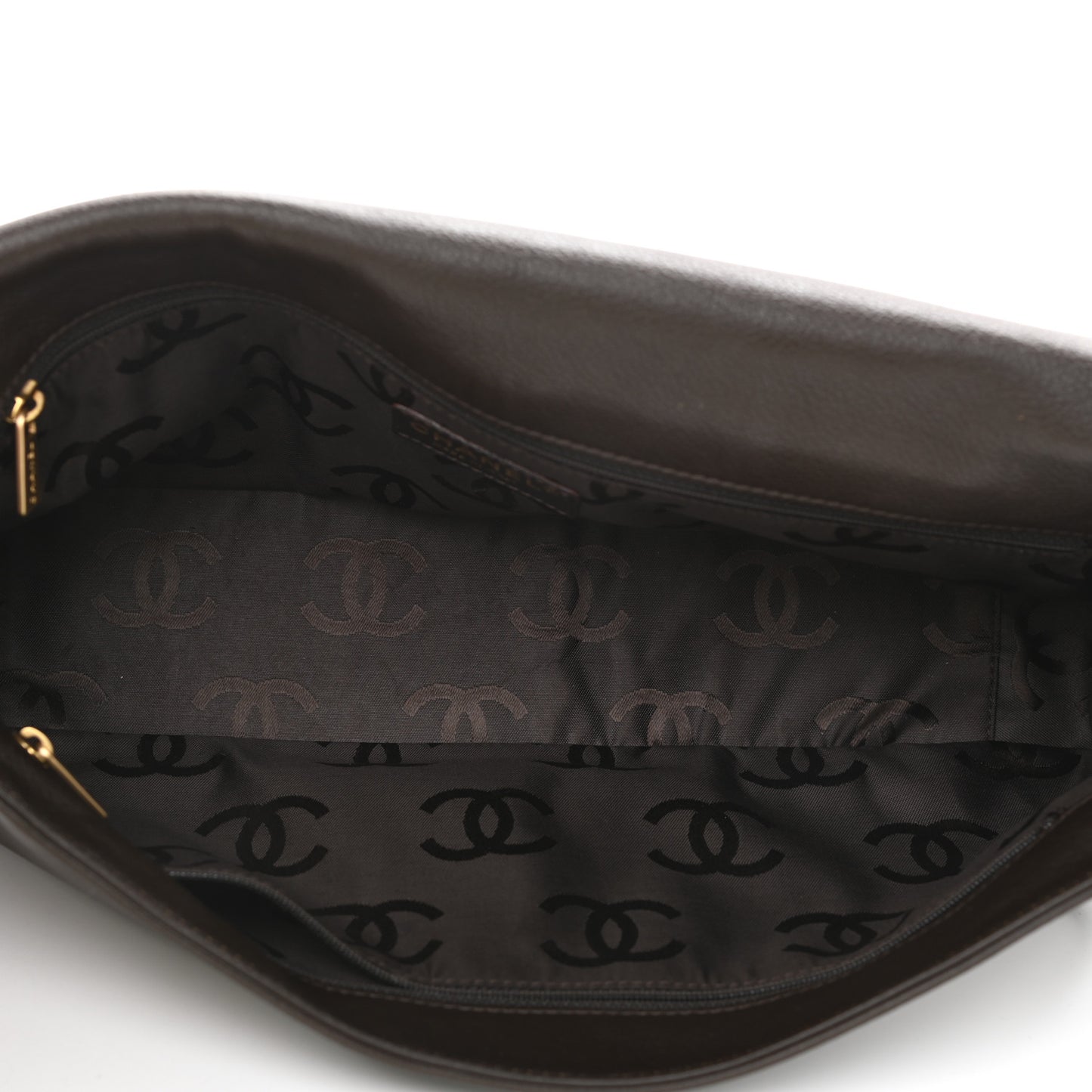 Calfskin Large Satchel Brown