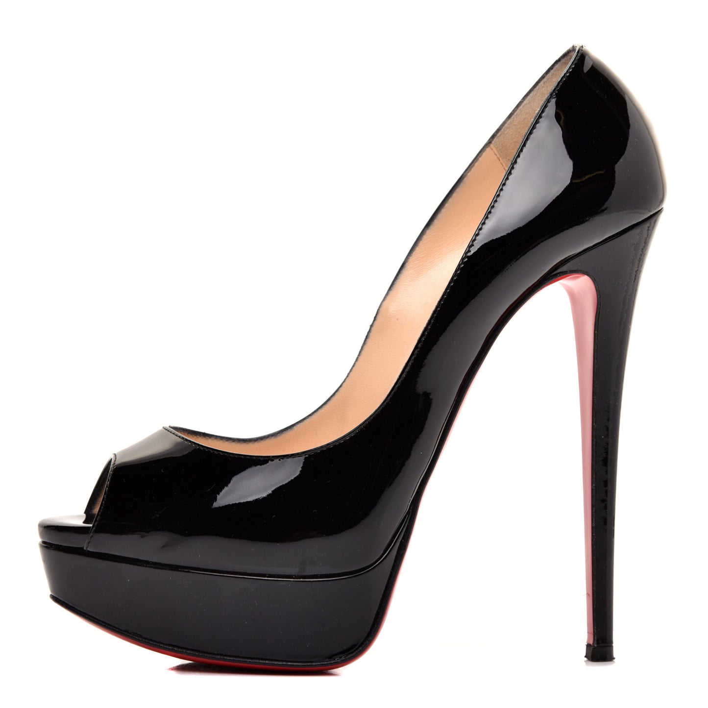 Patent Lady Peep 150 Pumps 39 Black