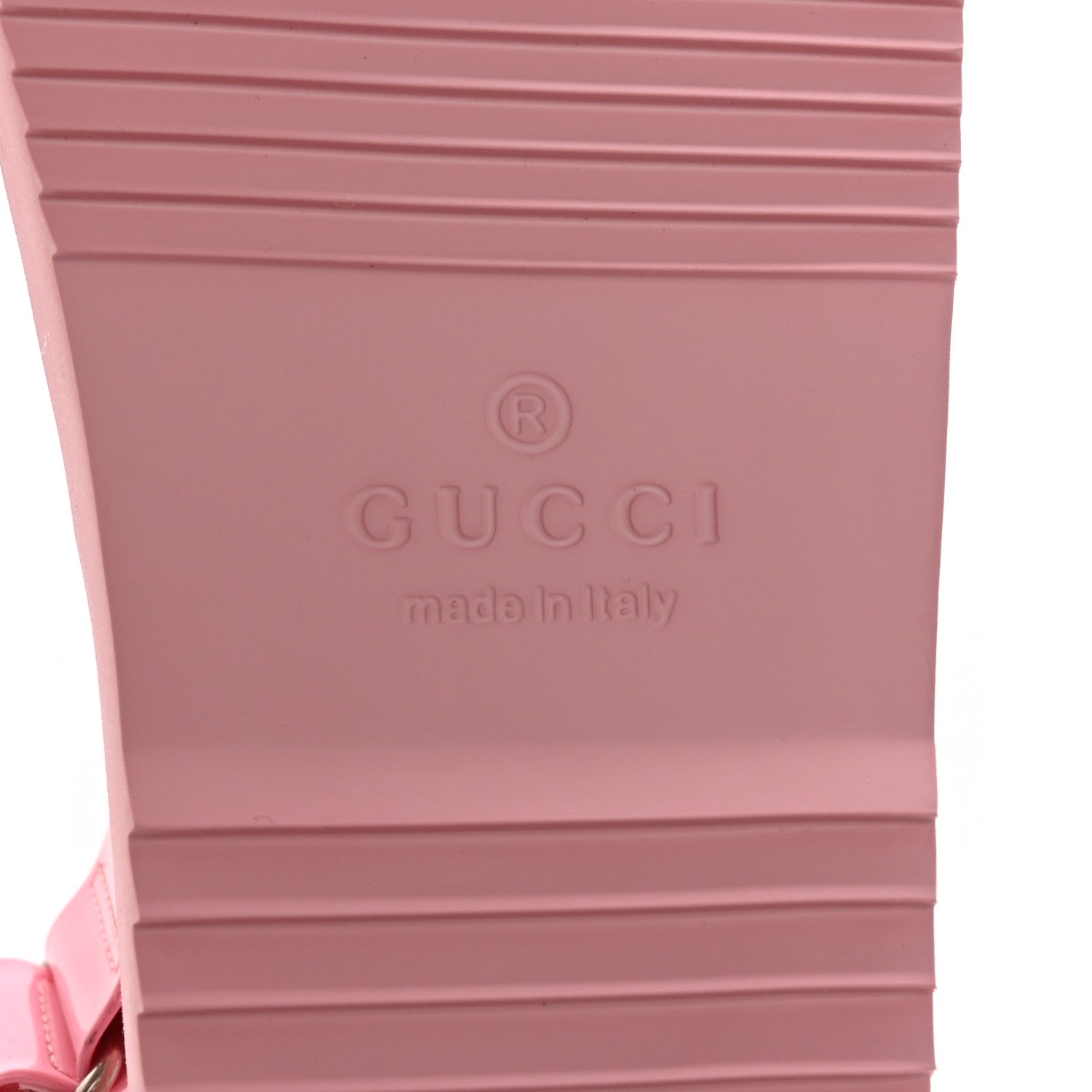 Gucci Rubber Mini Double G Womens Isla Dad Sandals 35 Wild Rose 8 of 11