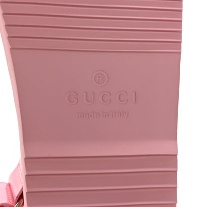 Gucci Rubber Mini Double G Womens Isla Dad Sandals 35 Wild Rose 8 of 11