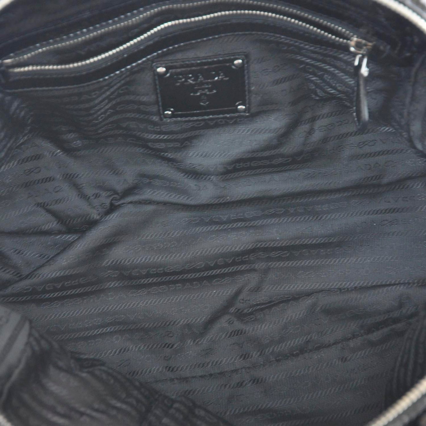 Vernice Chevron Dome Satchel Black