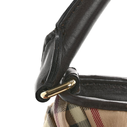 Burberry Haymarket Check Knot Shoulder Bag Chocolate 15 of 16
