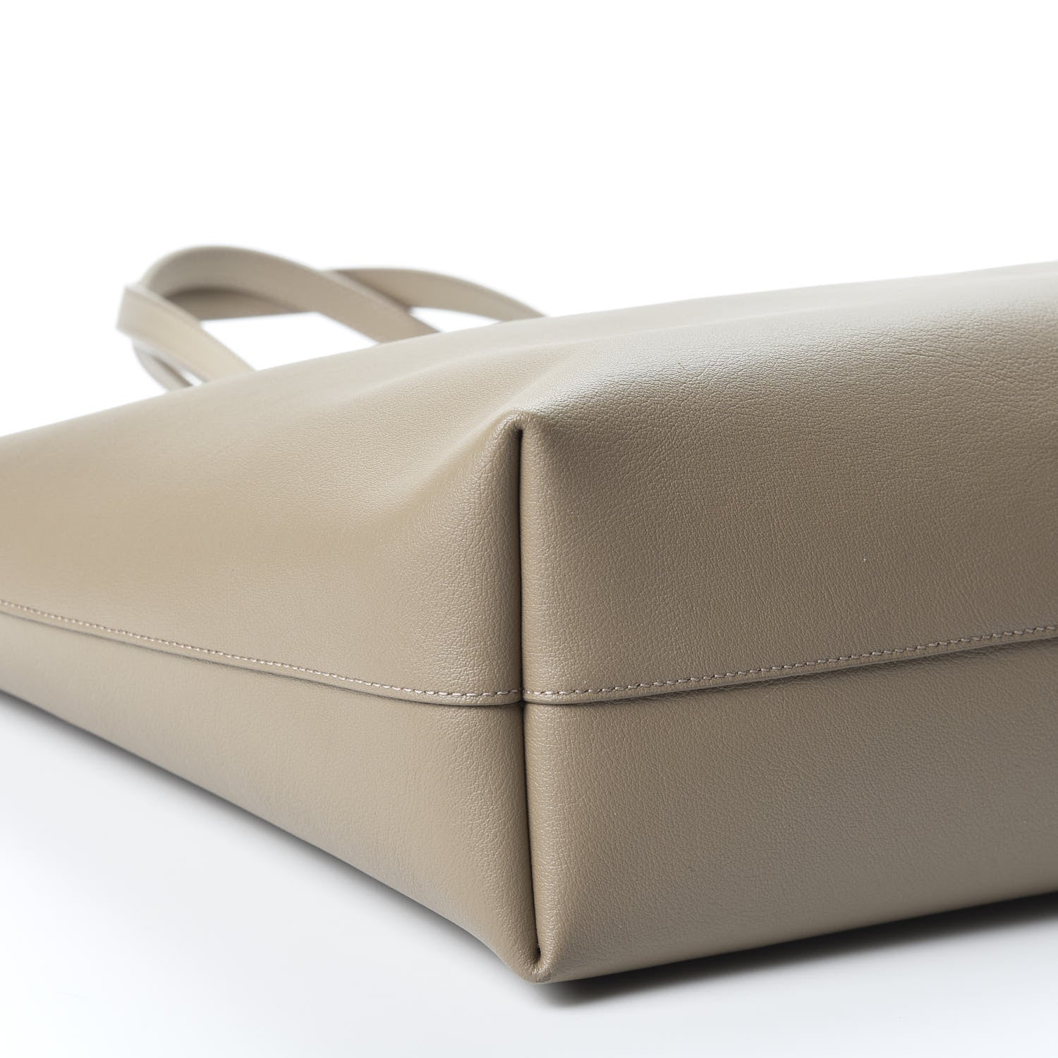 Saint Laurent Calfskin Large Shopping Tote Taupe 5 of 9