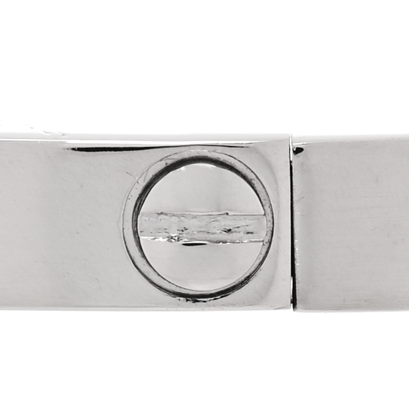 Cartier 18K White Gold Small LOVE Bracelet 20 5 of 7