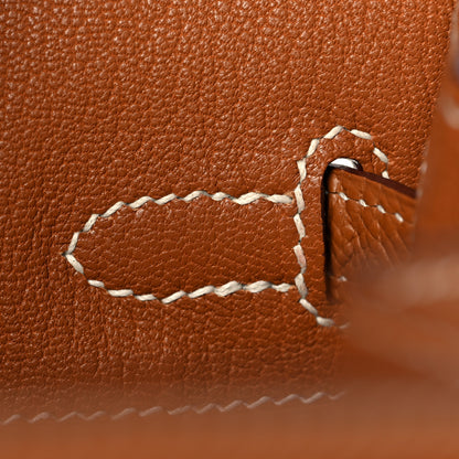 Hermes Madame Calfskin Birkin Sellier 25 Gold 23 of 35
