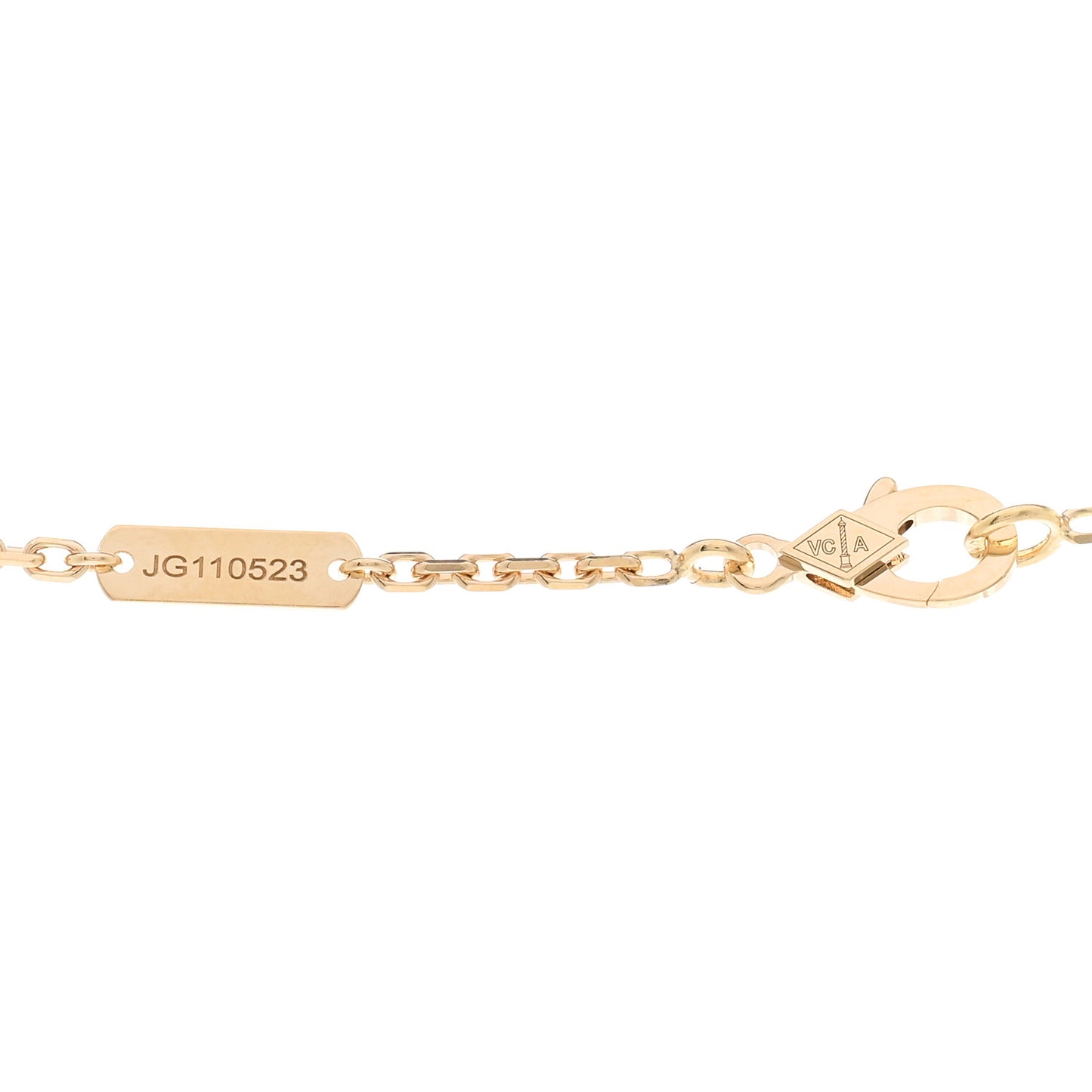 18K Yellow Gold Guilloche Magic Alhambra Long Necklace