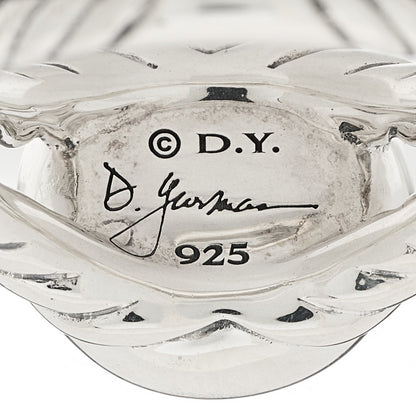 David Yurman Sterling Silver Diamond Pearl 8mm Petite Cerise Ring 54 7 4 of 4