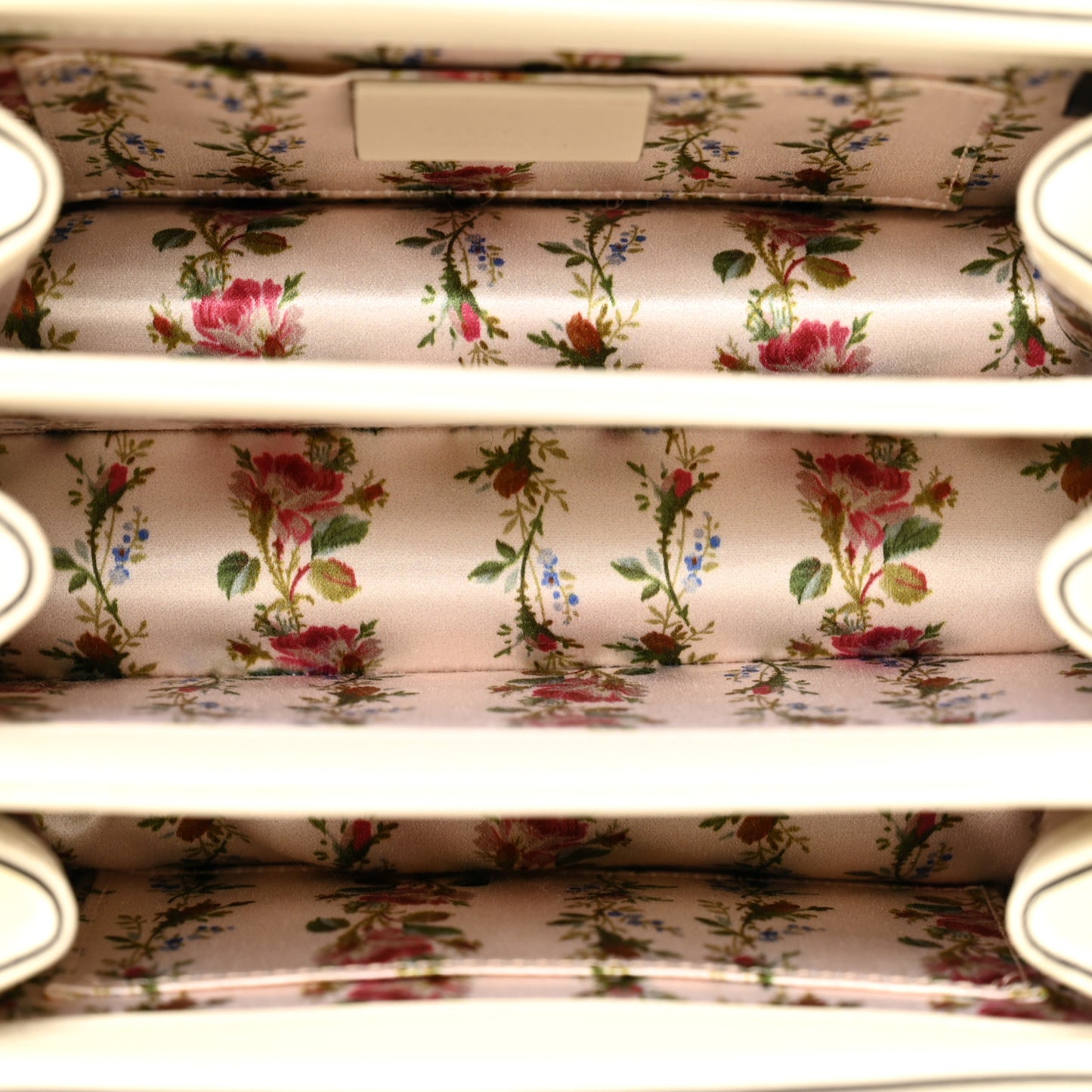 Calfskin Bamboo Mini Thiara Top Handle Bag White