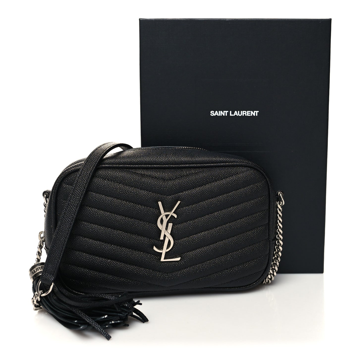 Grain De Poudre Matelasse Monogram Mini Lou Camera Bag Black