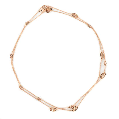 Hermes 18K Rose Gold PM Farandole Necklace 120 1 of 6