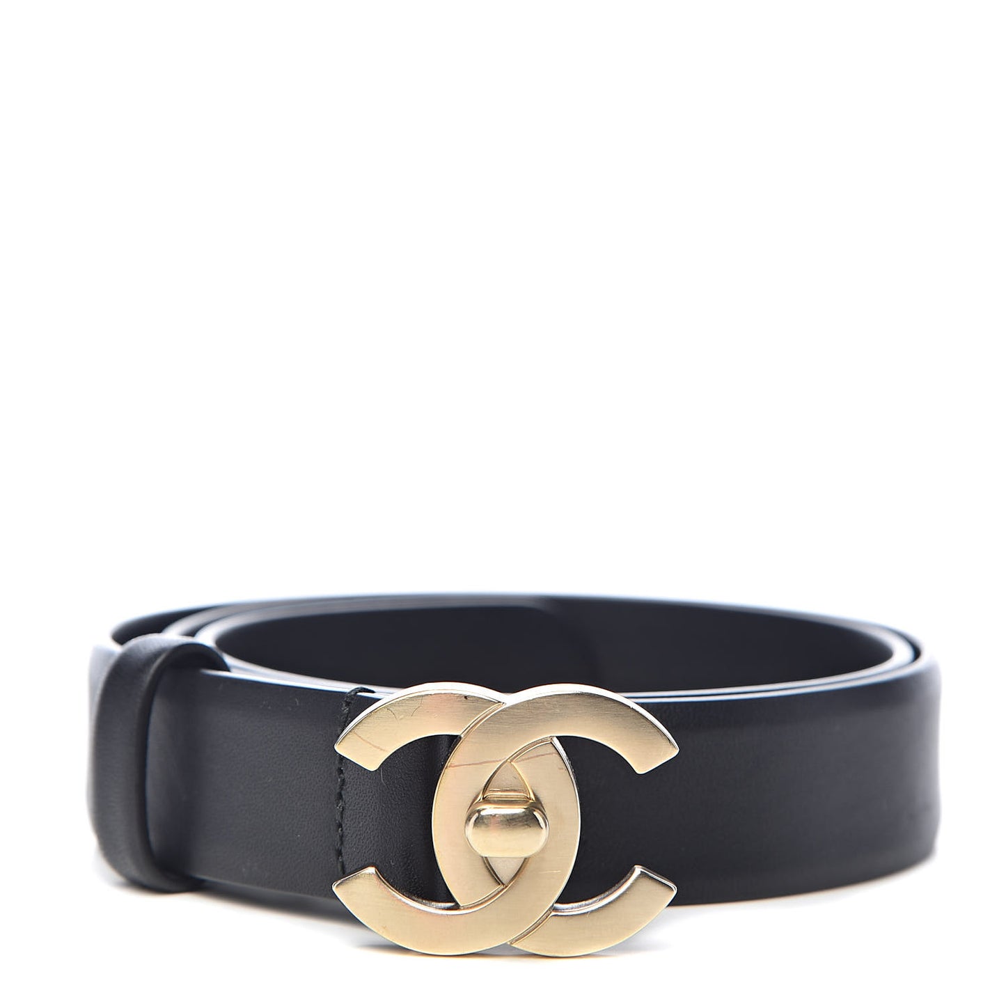 Calfskin CC Turn Lock Belt 70 28 Black