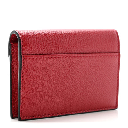 Christian Dior Goatskin Saddle Card Holder Mexican Red 3 of 7