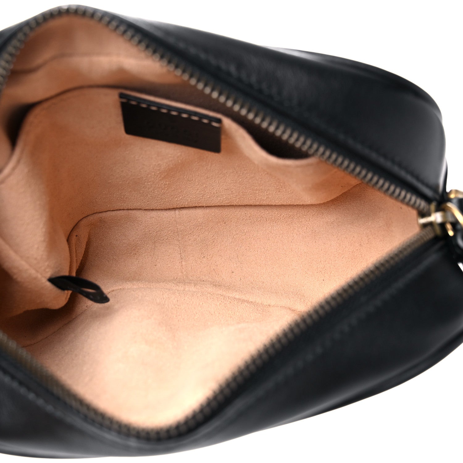 Gucci Calfskin Matelasse Mini GG Marmont Chain Shoulder Bag Black 5 of 12