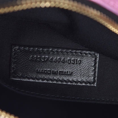 Saint Laurent Metallic Calfskin Matelasse Monogram Lou Camera Bag Vegas Pink 7 of 10