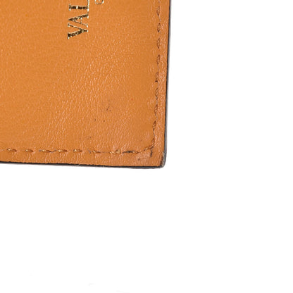 Valentino Garavani Calfskin Rockstud Continental Wallet Mandarin Sorbet 9 of 10