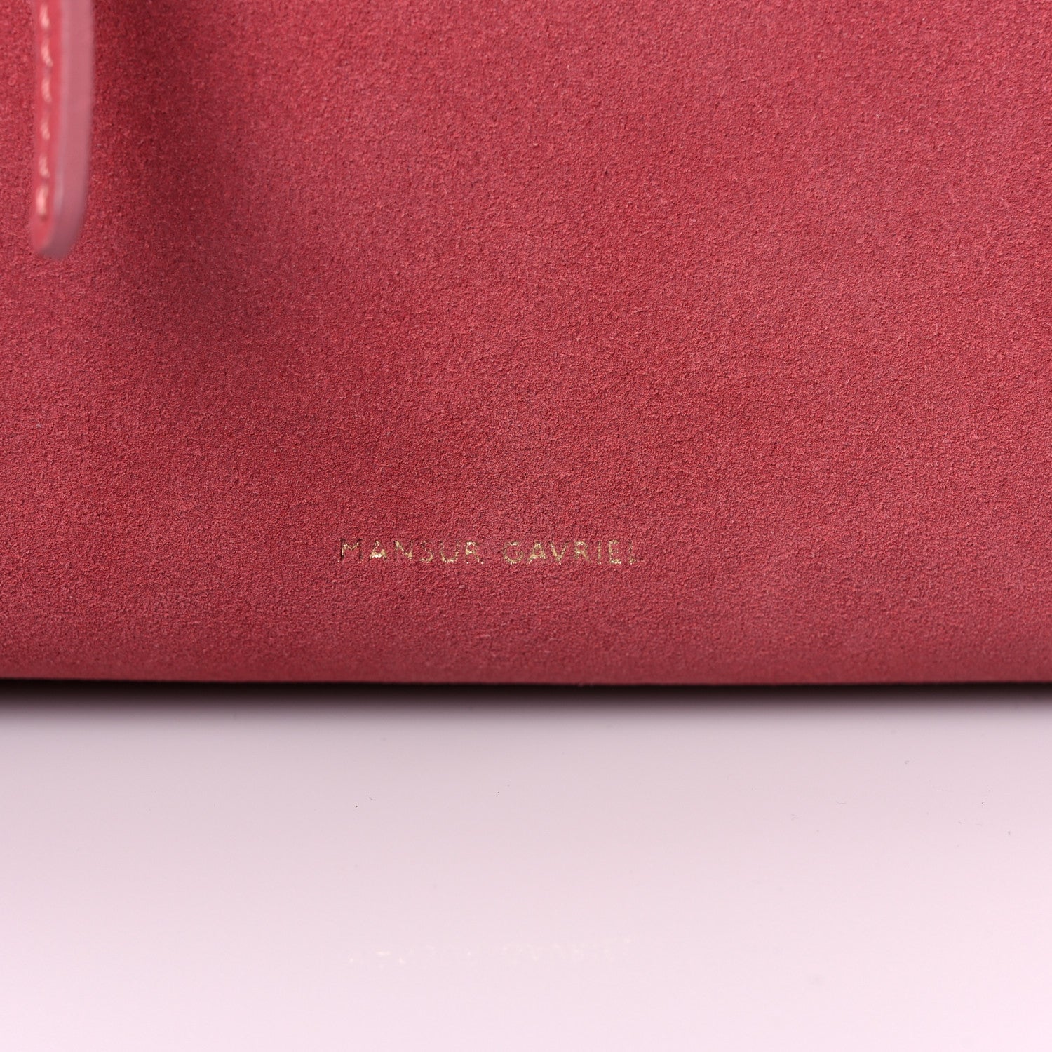 Mansur Gavriel Suede Large Sun Bag Blush 12 of 13