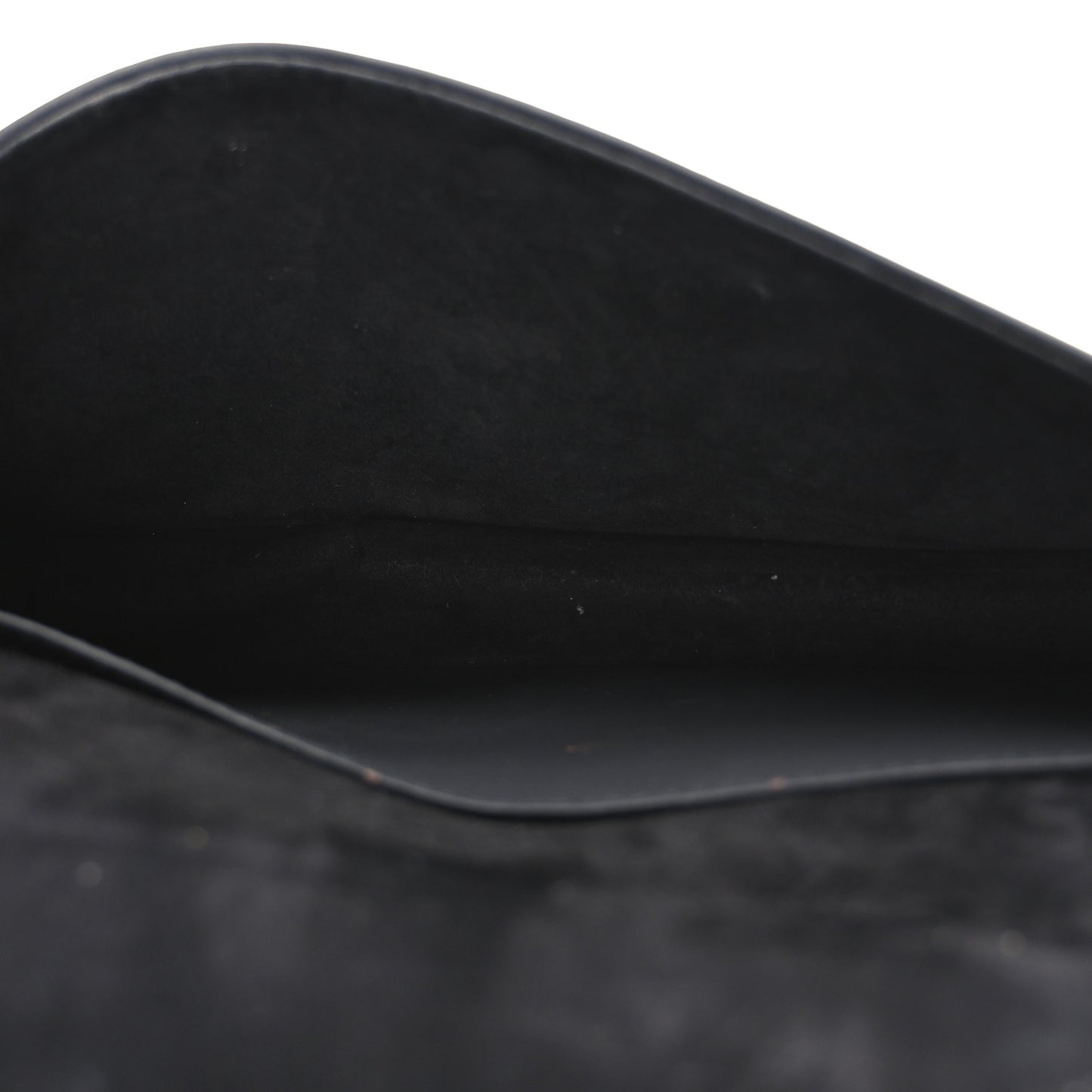 Ultra Matte Calfskin Cannage Lady Dior Clutch Black