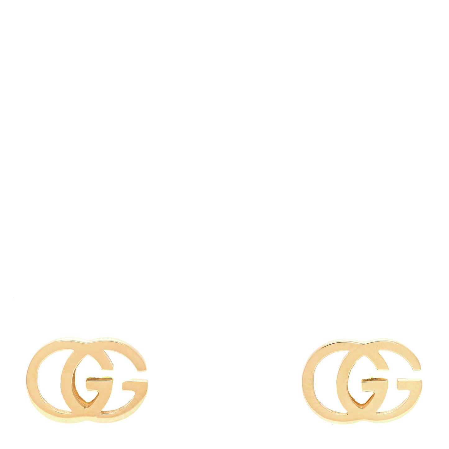 18K Yellow Gold GG Tissue Stud Earrings