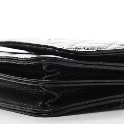 Chanel Caviar Quilted Mini Wallet On Chain WOC Black 11 of 11