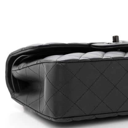 Chanel Lambskin Quilted Small Double Flap So Black 9 of 13