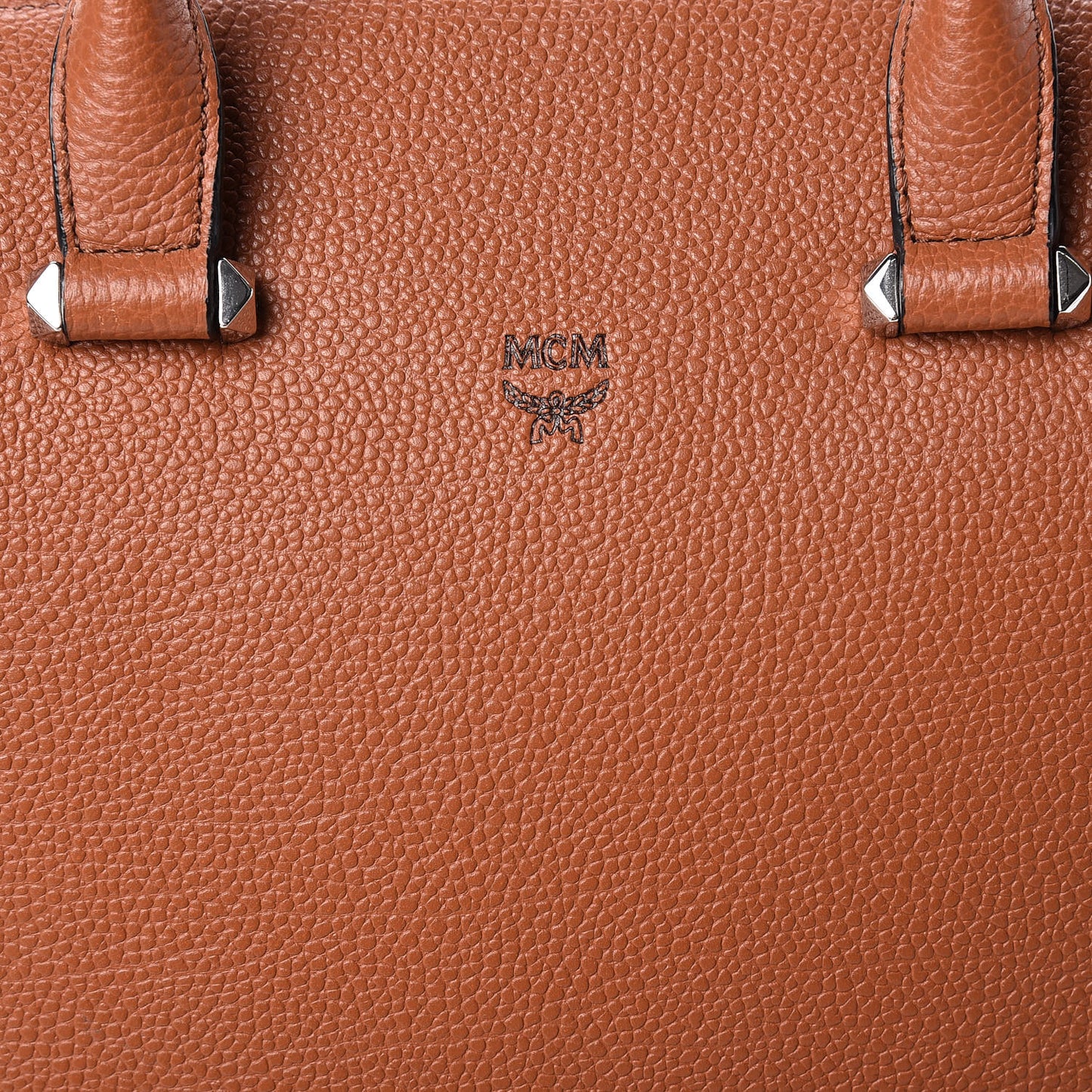 Grained Calfskin Medium Ella Boston Brown