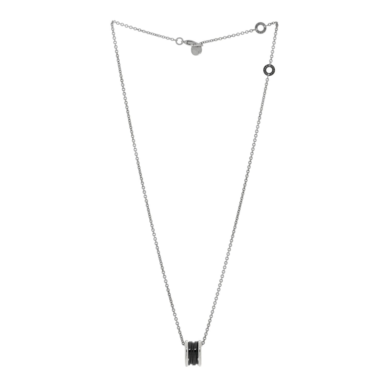Bulgari Sterling Silver Ceramic Save The Children Pendant Necklace 3 of 5