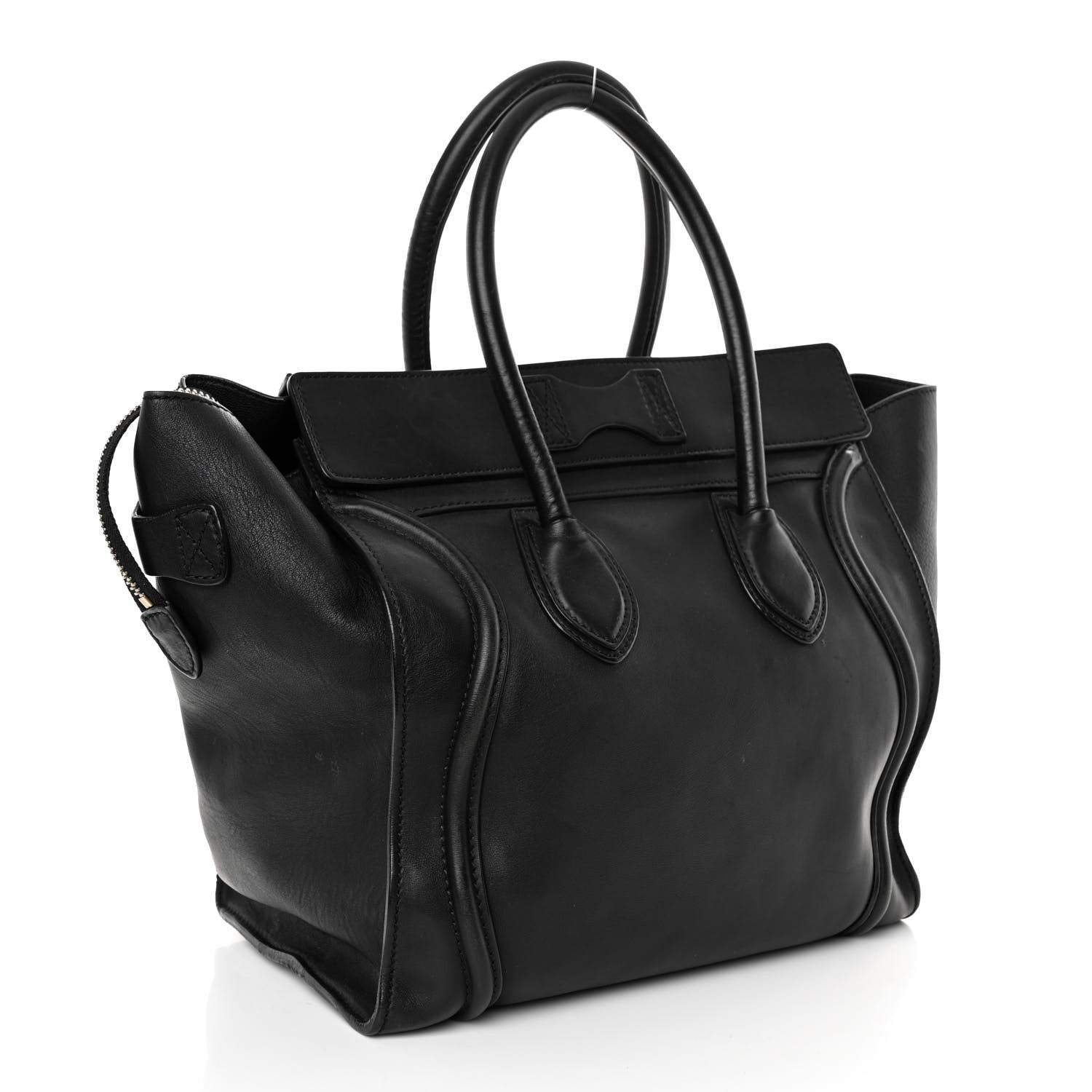 Celine Smooth Calfskin Mini Luggage Black 3 of 8