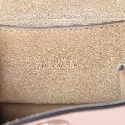 Chloe Suede Calfskin Mini Faye Bracelet Bag Cement Pink 7 of 11