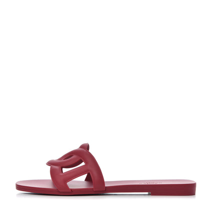Hermes Rubber Aloha Sandals 37 Rose Baie 1 of 9