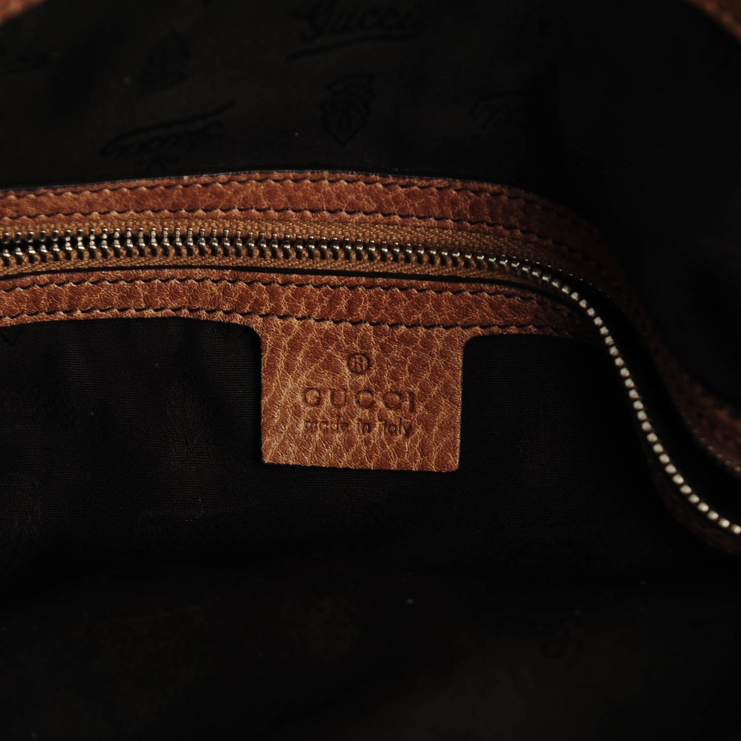 Calfskin Large Bamboo Bar Shoulder Bag Light Brown