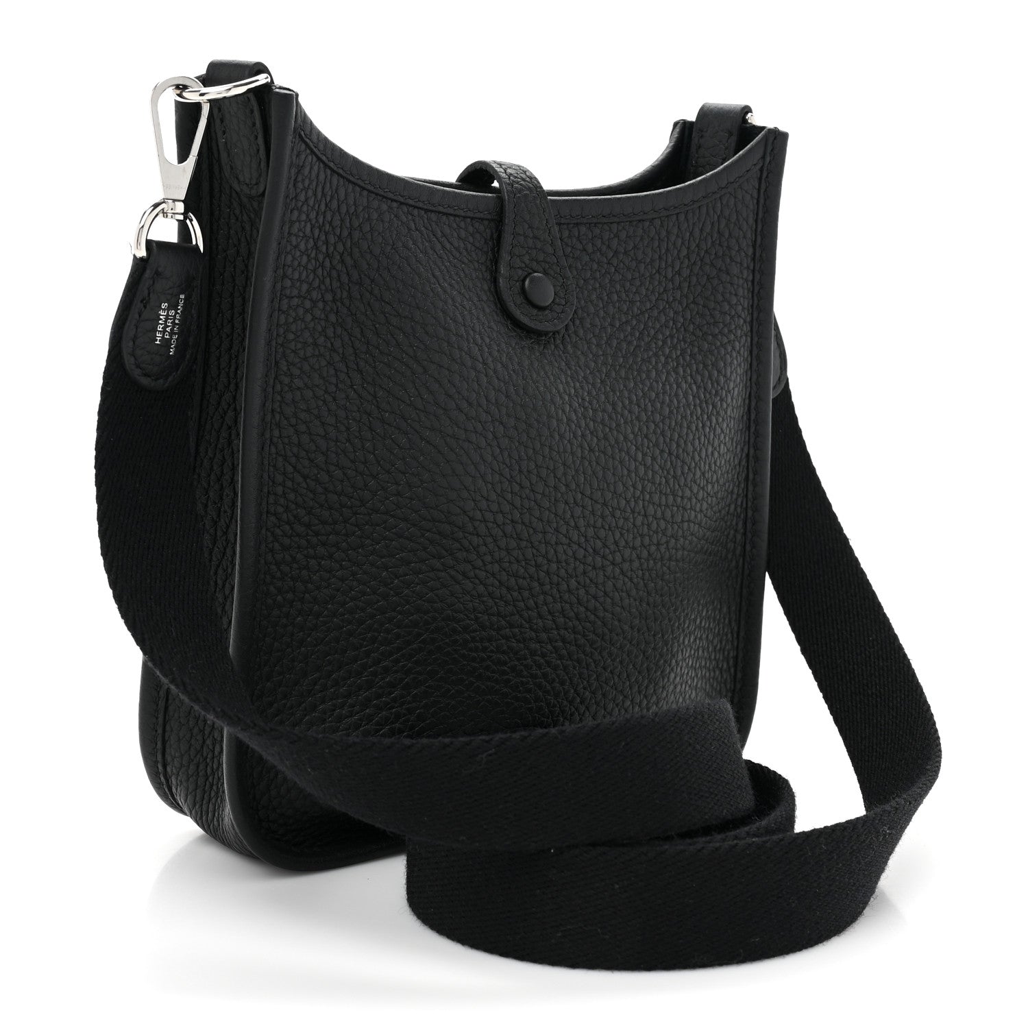 Hermes Taurillon Clemence Evelyne TPM Black 3 of 8