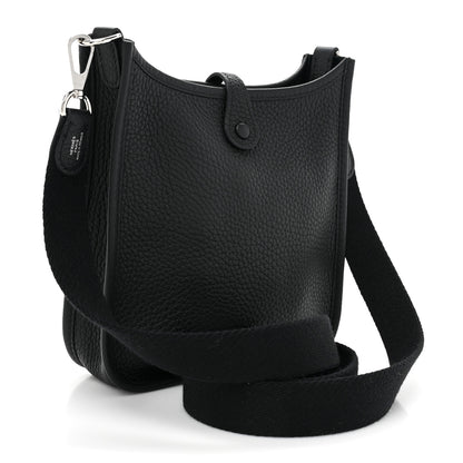 Hermes Taurillon Clemence Evelyne TPM Black 3 of 8