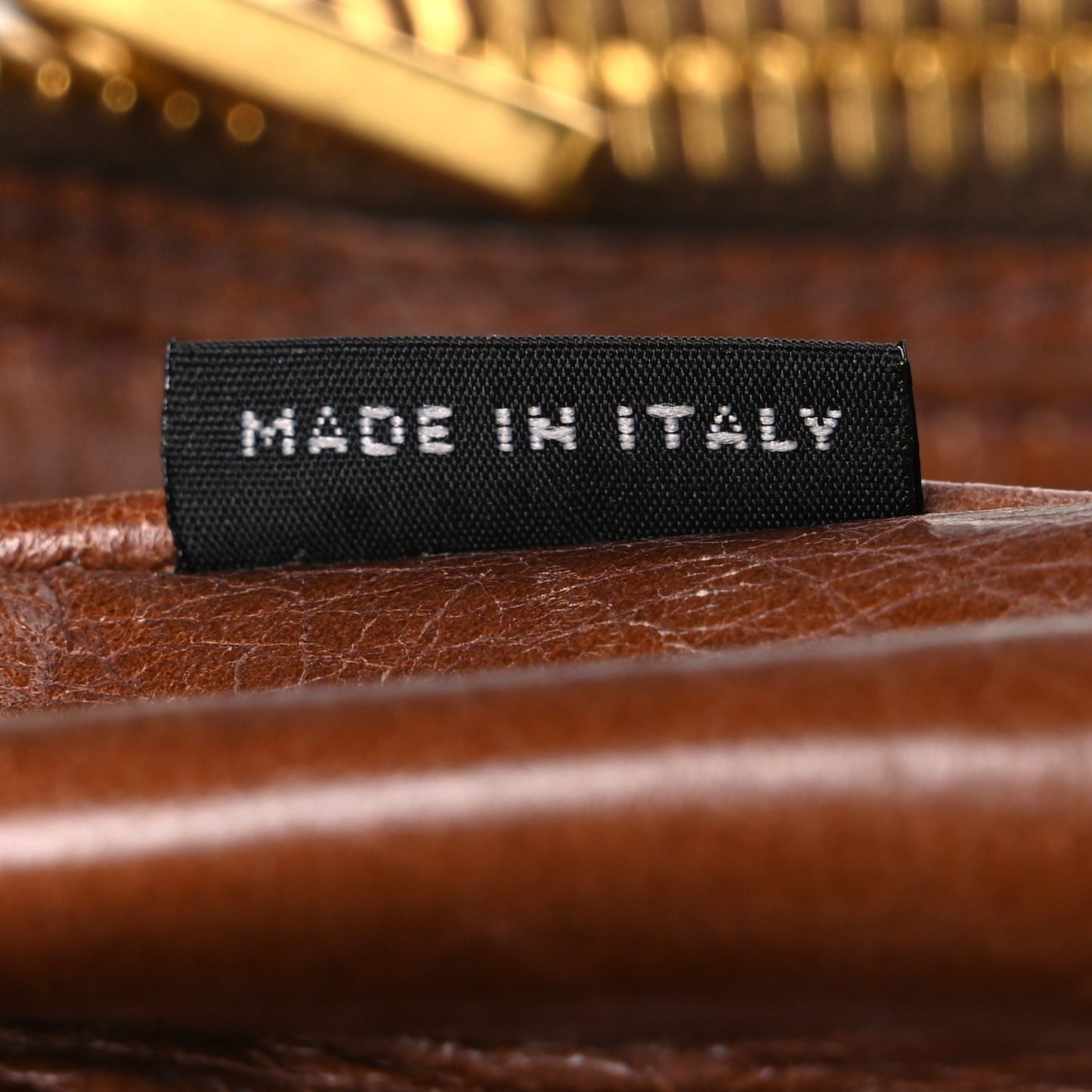 Vitello Shine Shopping Satchel Giunco