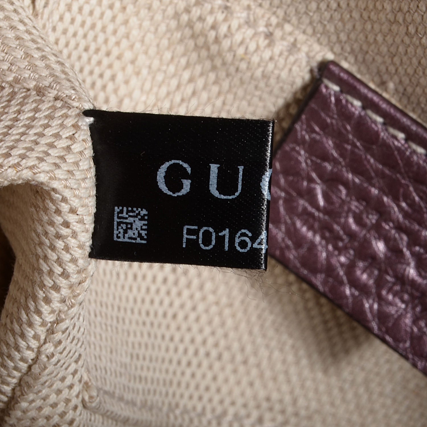 Gucci Metallic Pebbled Calfskin Mini Soho Chain Bag Purple 9 of 10