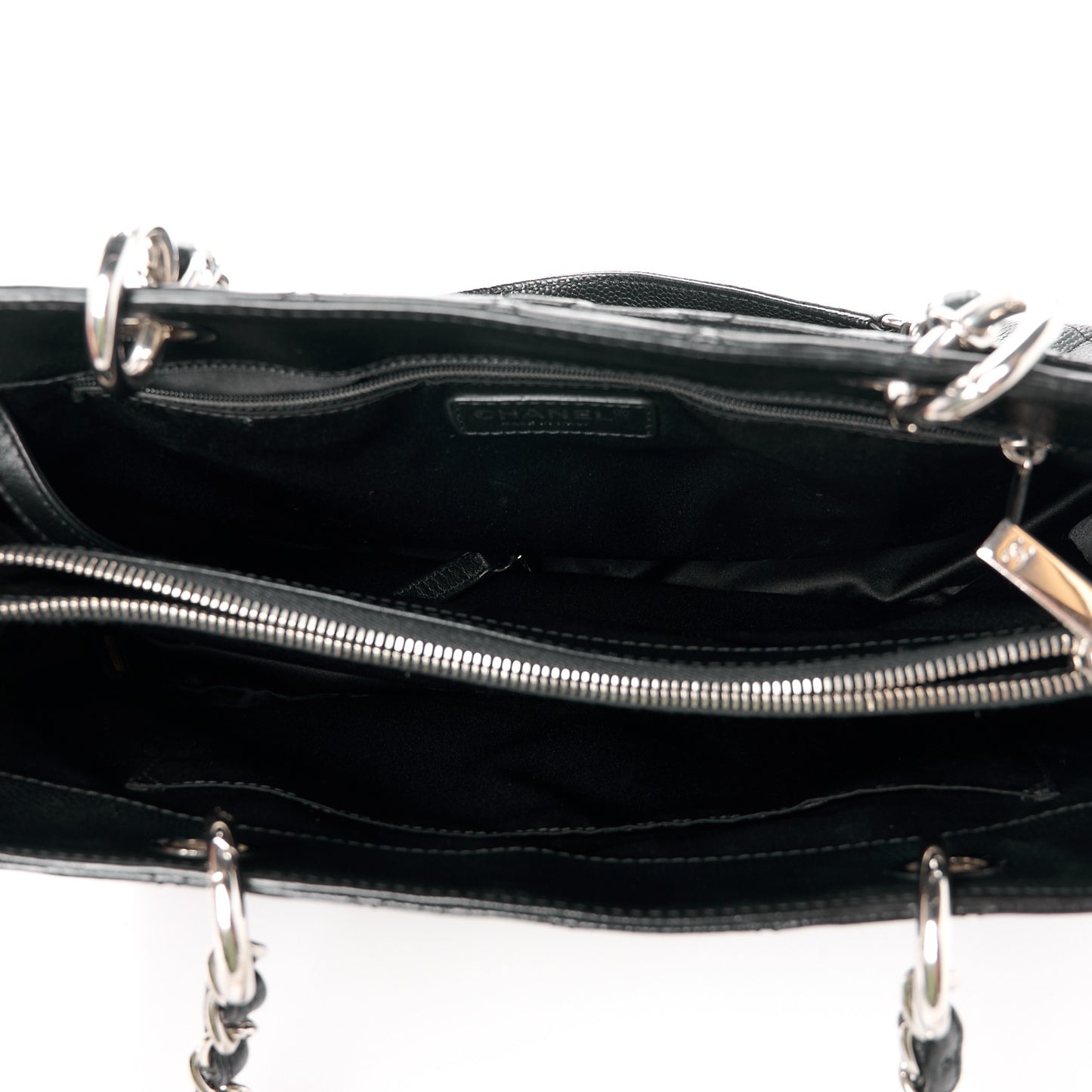 Caviar Quilted Grand Shopping Tote GST Black