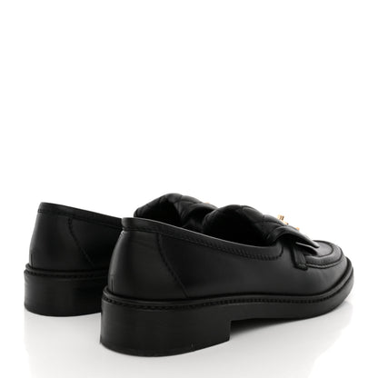Chanel Lambskin Quilted CC Turnlock Loafers 37.5 Black 37.5 Black 5 of 12
