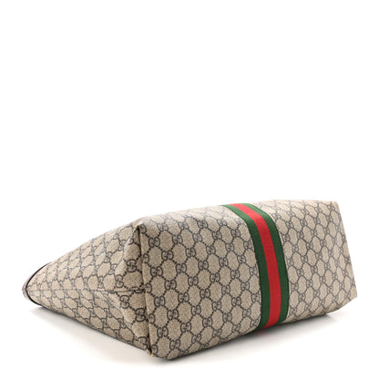 Gucci GG Supreme Monogram Medium Ophidia Shopping Tote Brown 4 of 10