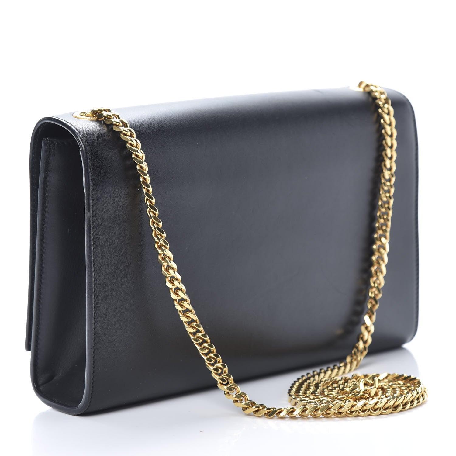 Saint Laurent Smooth Calfskin Medium Classic Monogram Kate Tassel Satchel Black 3 of 19